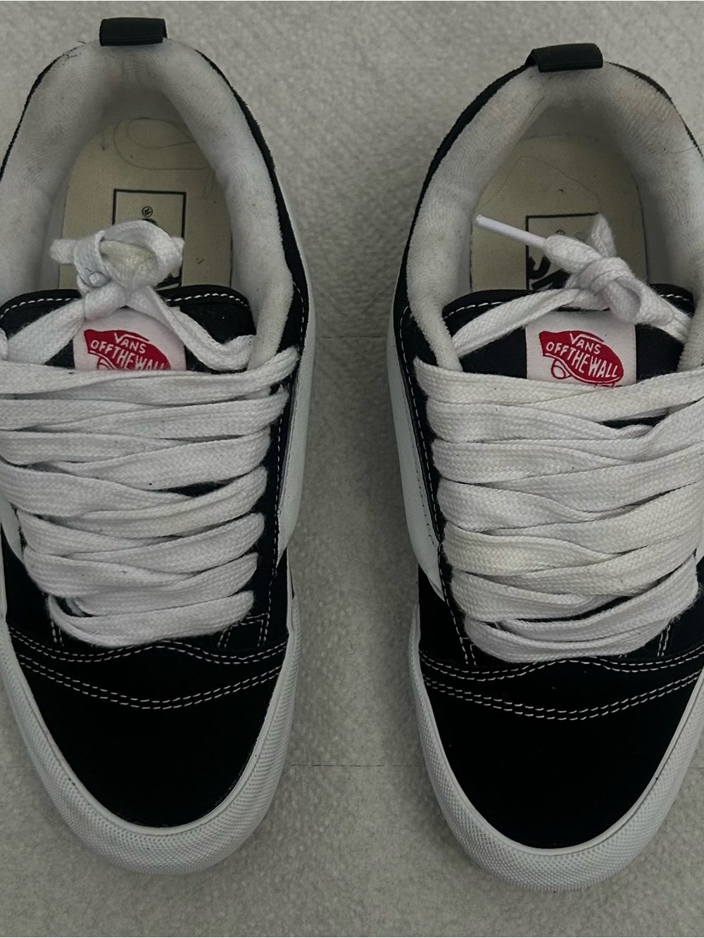 Vans Black and White Low-Top Sneakers